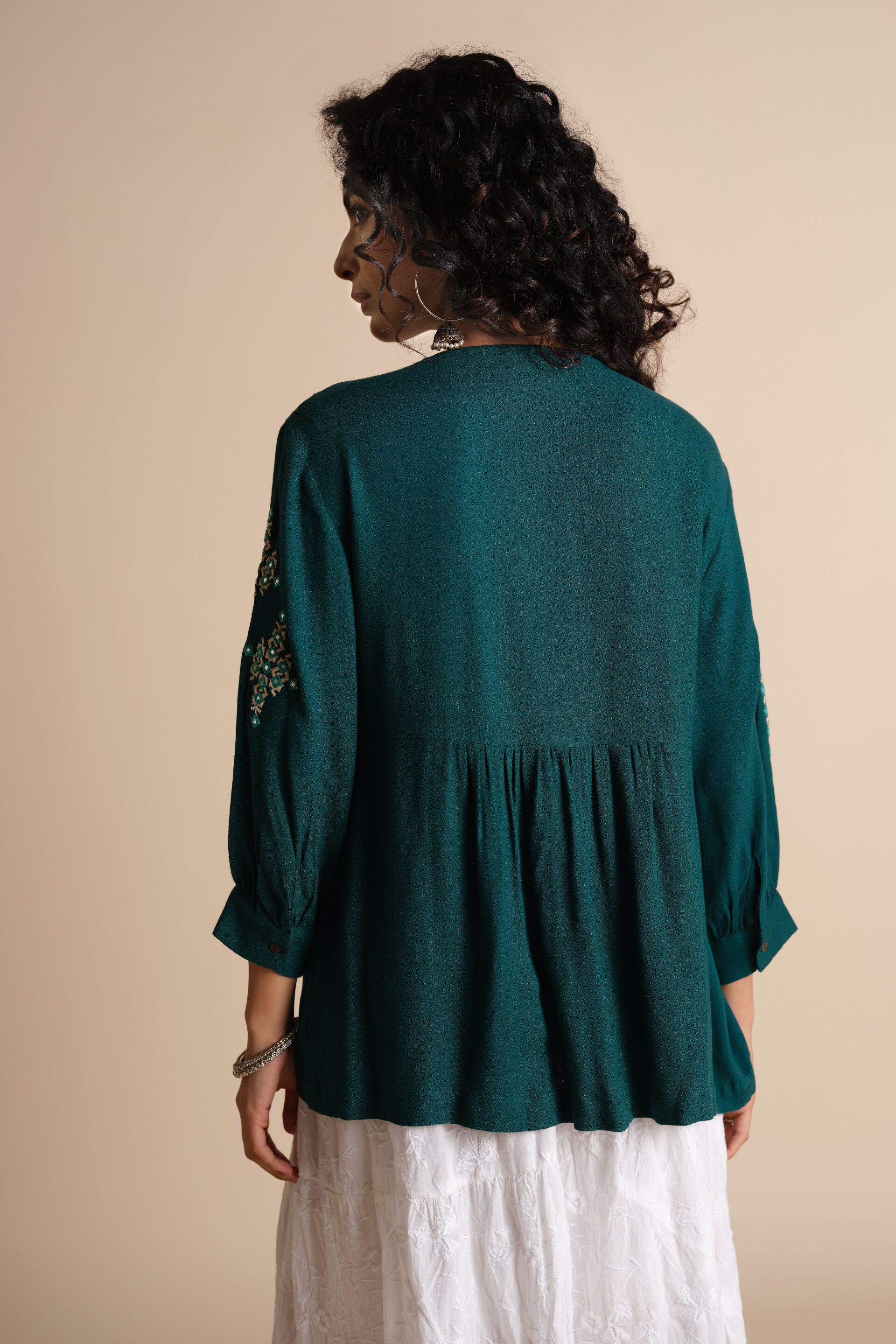 Suhaani Shaam Top, Green, image 4